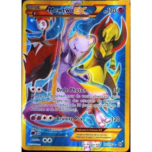 Carte Pokémon 163 162 Mewtwo Ex 170 Pv Secret Rare Full Art Xy08 Impulsion Turbo Neuf Fr