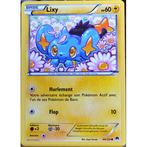 Carte Pokmon 44/122 Lixy 60 Pv Xy09 - Rupture Turbo Neuf Fr