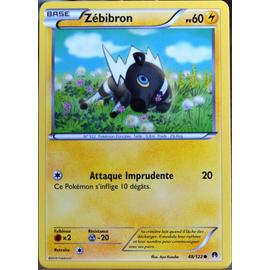 Carte Pokemon ZEBIBRON 48/122 Reverse XY9 Rupture Turbo FR 