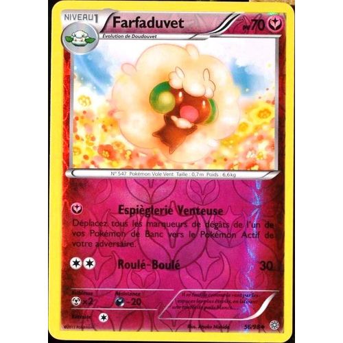 Carte Pokmon 56/98 Farfaduvet 70 Pv - Reverse Xy07