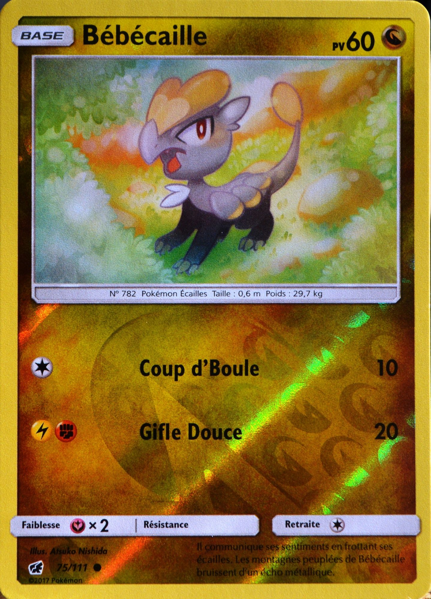 Carte Pokemon 75 111 Bebecaille 60 Pv Reverse Rakuten