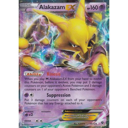 Carte Pokemon Alakazam Ex 25 124 Ultra Rare Xy10 Impact Des