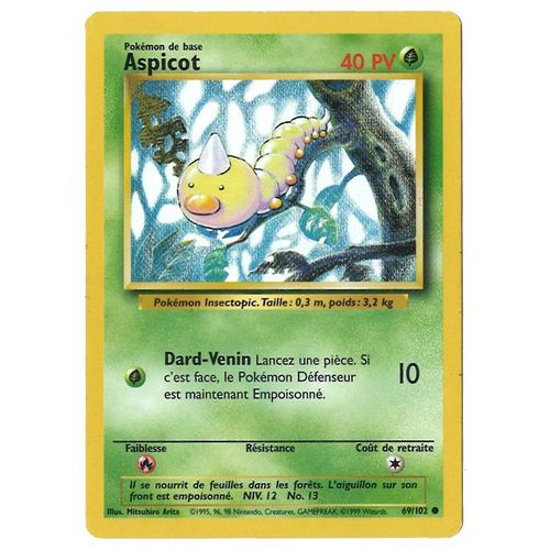 Carte Pokmon - Aspicot 69/102