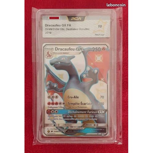 Carte pokémon Dracaufeu Shiny SV49/SV94 Gradée PCA10 SUP Rakuten