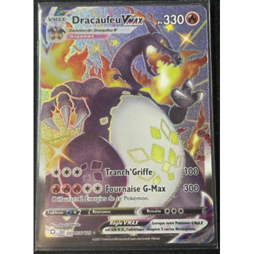 Carte Pokemon DRACAUFEU V MAX SV107/ SV122 Shiny DESTINEES RADIEUSES FR Rakuten