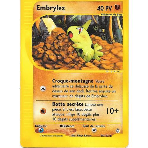 Carte Pokemon - Embrylex 89/147 40 Pv