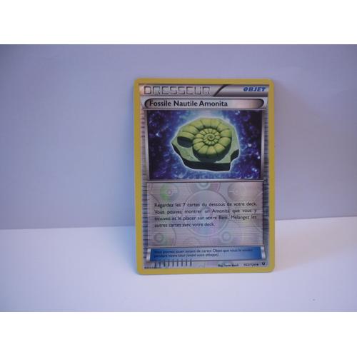 Carte Pokemon Francaise Fossile Nautile Amonita Reverse 102 124 Impact