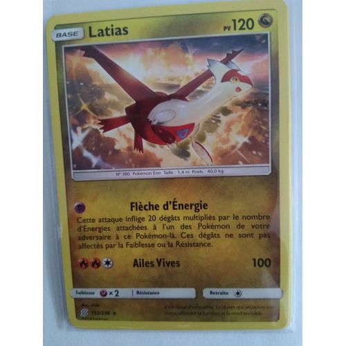 Carte Pokmon Franaise Rare 153 /236 Latias Harmonie Des Esprits
