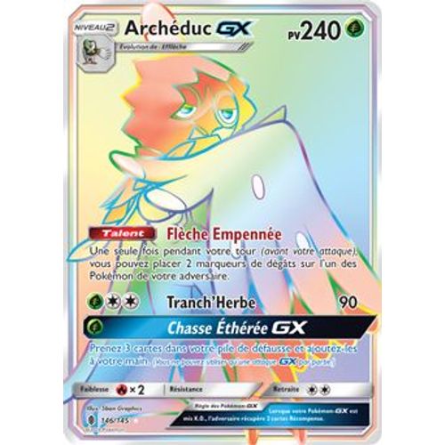 Carte Pokémon GX rare Rainbow Decidueye ou Archeduc 146/145 Rakuten