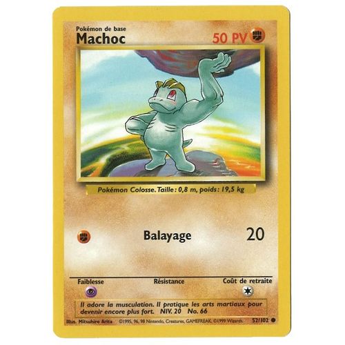 Carte Pokmon - Machoc 52/102