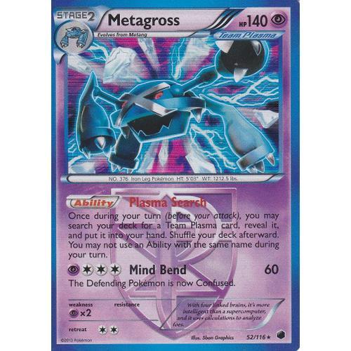 Carte Pokemon - Metagross ( Metalosse ) 52/116