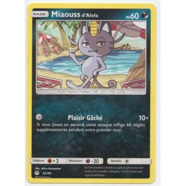 Carte Pokemon Miaouss D Alola Pv 60 Cartes De Jeux Rakuten