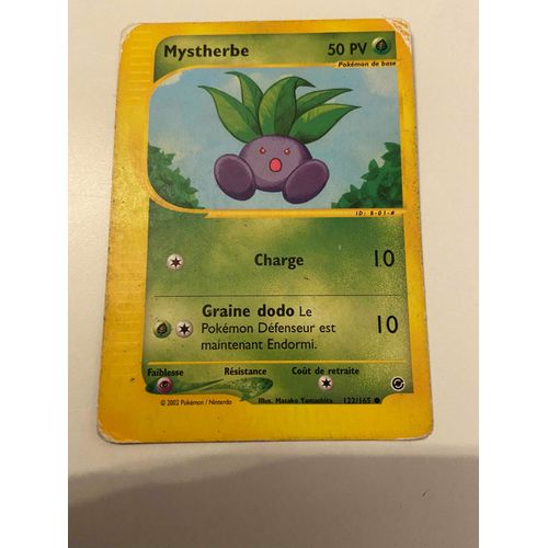 Carte Pokemon Mystherbe 122/165 Set Expedition Fr