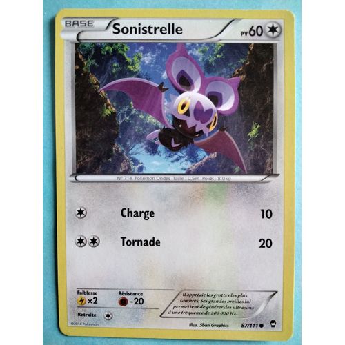 Carte Pokmon N 714 Sonistrelle