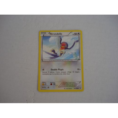 Carte Pokemon Nirondelle Pv 50 - 2015