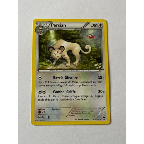Carte Pokmon Persian 89/114