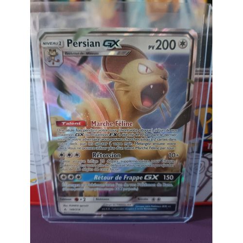 Carte Pokmon Persian Gx 145/214 Super Rare Fr Near Mint