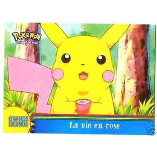 Carte Pokemon Pikachu - La Vie En Rose Or5 Carte Pokemon Tv Rare Topps