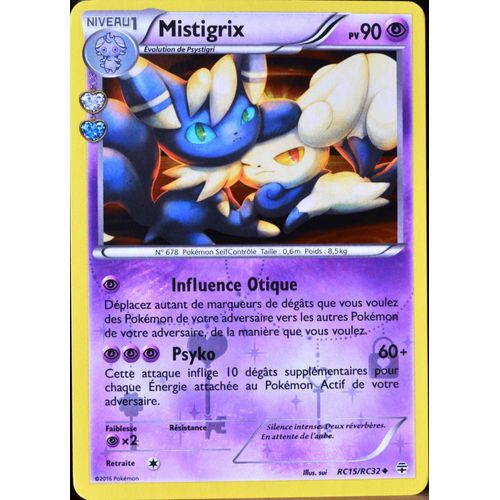 Carte Pokmon Rc15 Mistigrix 90 Pv Srie Rayonnement Neuf Fr