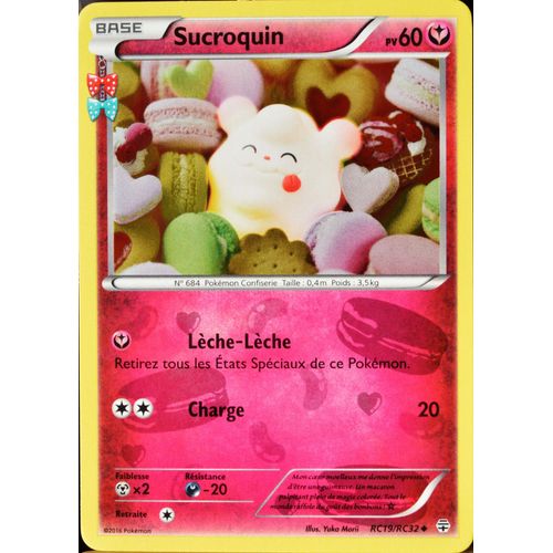 Carte Pokmon Rc19 Sucroquin 60 Pv Rayonnement Neuf Fr