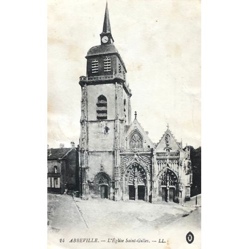 Carte Postale Abbeville, L'eglise Saint-Gilles (Somme,80)