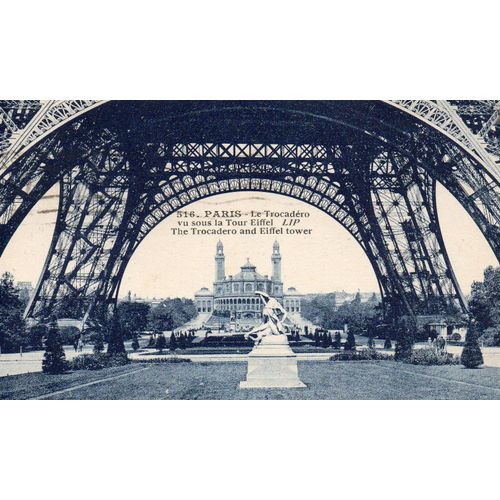 Carte Postale Ancienne - 1925 - N 216 Paris - - 75 - Seine - Le Trocadero Vu Sous La Tour Eiffel - Ecrite Et Beau Cachet D'affranchissement - Timbre La Semeuse - Editions Artistiques Lip- Cormault **