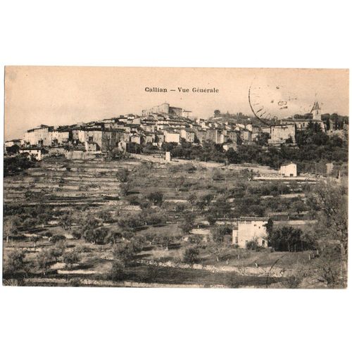 Carte Postale Ancienne - Callian (83) - Vue Gnrale.