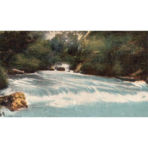 Carte Postale Ancienne Fontaine De Vaucluse - Les Cascades  Et Prise Du Canal Romain - Edition Izard