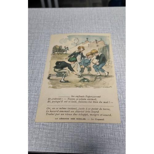 Carte postale ancienne illustration de Francisque Poulbot d'un poème de ...