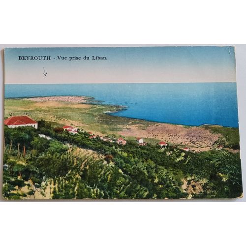 Carte Postale Ancienne, Liban, Beyrouth, Vue Gnrale Sur La Cte