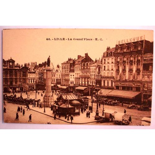 Carte Postale Ancienne Nord Lille La Grand Place