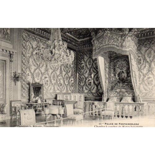 Carte Postale Ancienne -  Palais De Fontainebleau - Chambre  Coucher De Marie-Antoinette