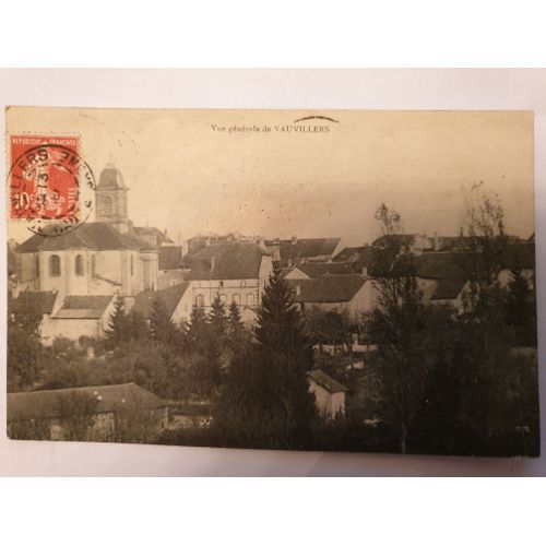 Carte Postale Ancienne Ref 59,Haute Sane 70, Vauvillers, Vue Gnrale