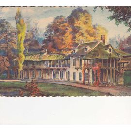 carte postale ancienne versailles,petit trianon,la maison de la