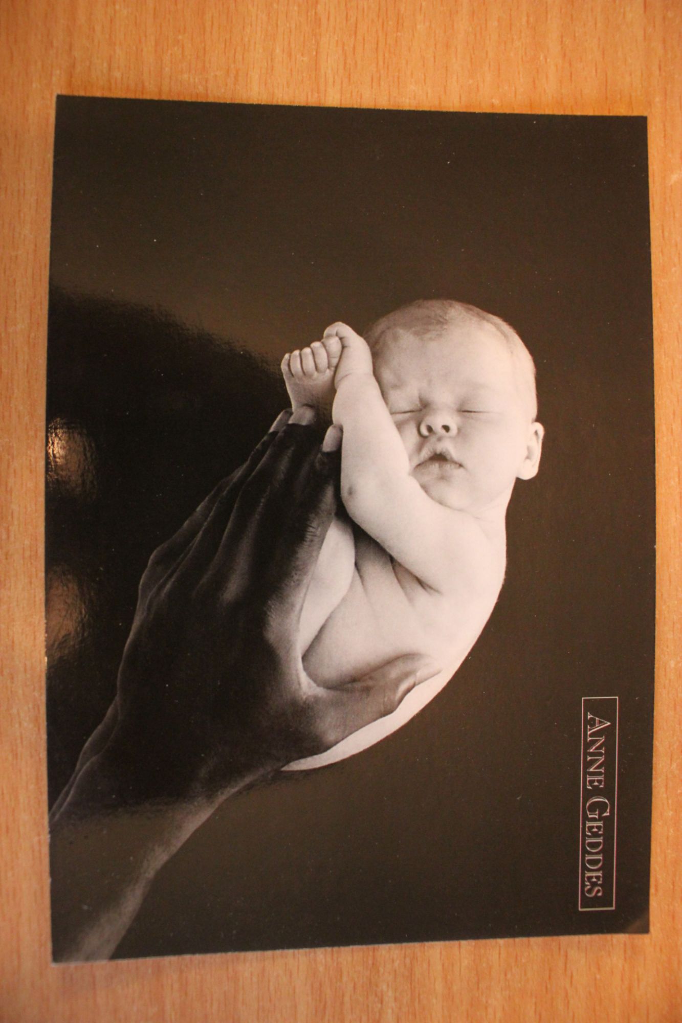 Carte Postale Anne Geddes Bebe Noir Et Blanc Format 11x15cm Rakuten