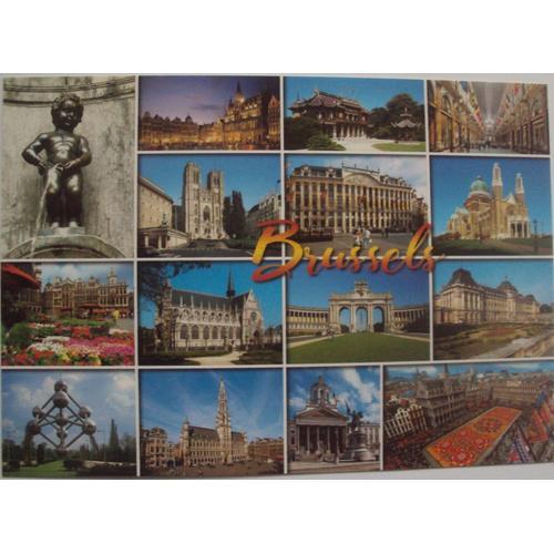 Carte Postale . Bruxelles - Brussels . Monuments . Multi-Vues