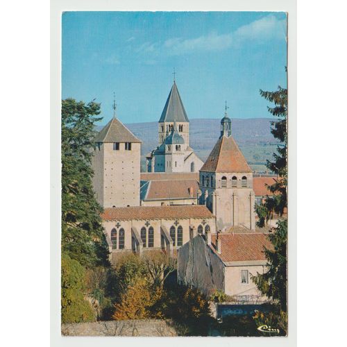 Carte Postale Cluny, France, Clocher De L'eau Bnite Xie Sicle, Et Tour Des Fromages,D'o La Girouette Porte Encore Les Armes De L'abbaye. Droite,Clocher De L'glise Notre-Dame,Xiiie Sicle,1981