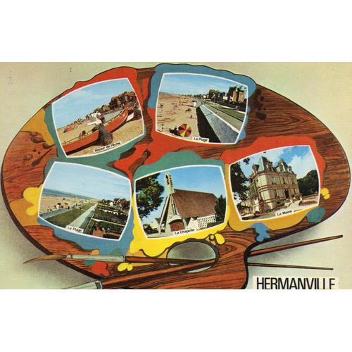 Carte Postale Couleur - Palette De Peinture - Hermanville Sur Mer - 14 -Editions Artaud Freres