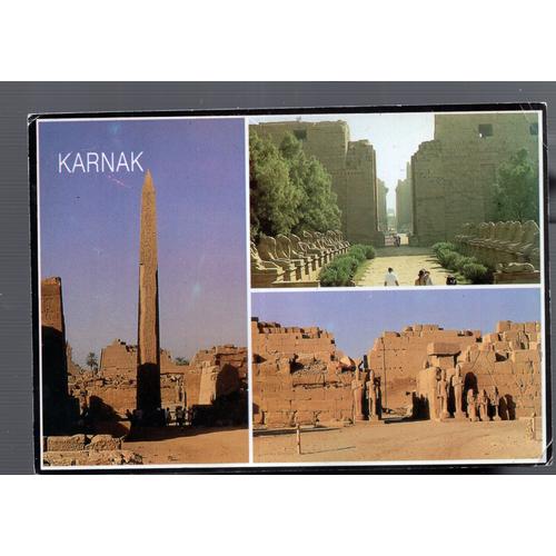 Carte Postale De Kernak (Egypte) Le Temple De Karnak, 3 Vues