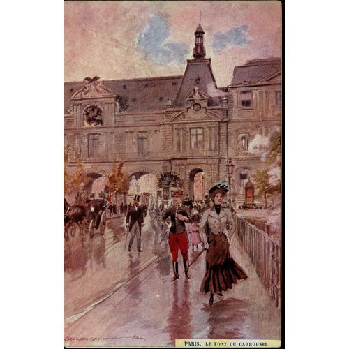 Carte Postale De Paris : Aquarelle 