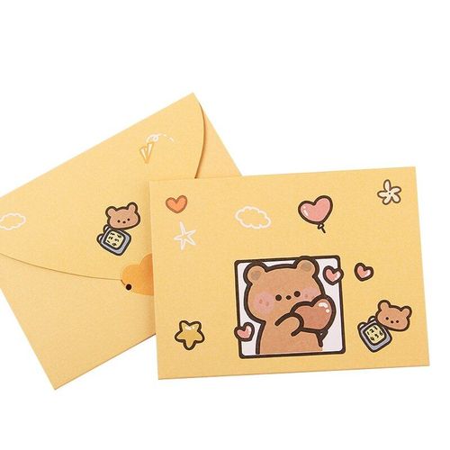 Carte Postale De Remerciement En Papier, Enveloppe Mignonne, Carte De VUx, Dessin Anim, Lettre D'criture, Carte D'invitation, Carte De VUx D'anniversaire