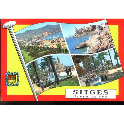 Carte Postale De Sitges (Espagne) 4 Vues