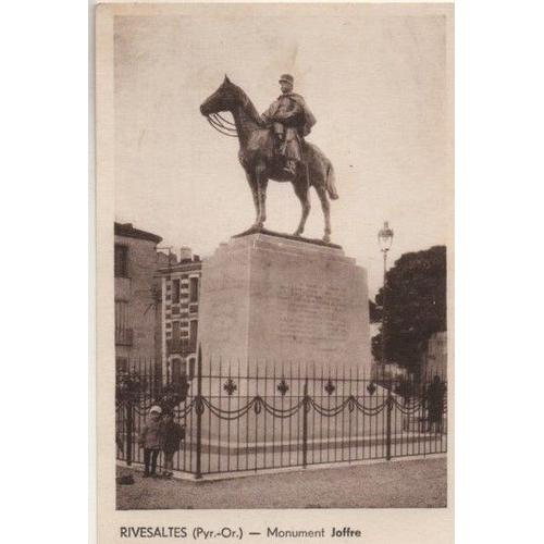 Carte Postale Debut Xx Eme Siecle - Theme Monuments ( Classseur Monuments ) Rivesaltes - 66 Pyrenees Orientales - Monument Joffre