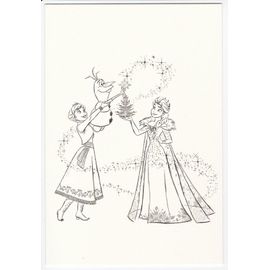 Carte postale Disney La Reine des Neiges Joyeuses Fêtes Avec