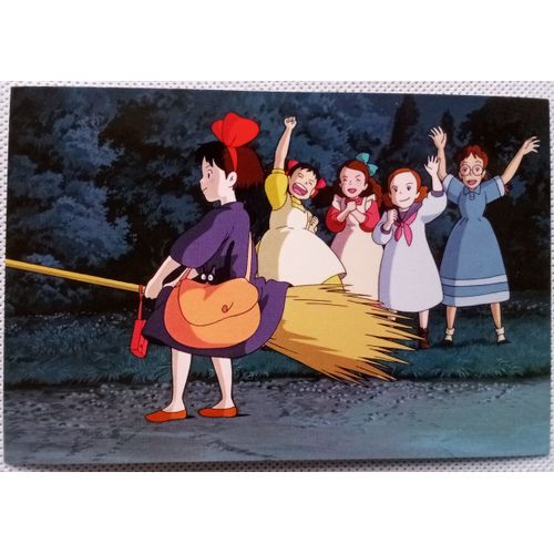 Carte Postale - Kiki, La Petite Sorcire / Majo No Takkyuubin / Kiki's Delivery Service - 14,2 X 9,6 Cm (Miyazaki, Studio Ghibli, Abrams & Chronicle Books)