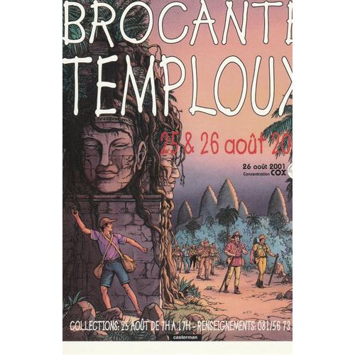 Carte Postale Martin Jacques Brocante Temploux 2001 (Alix Lefranc