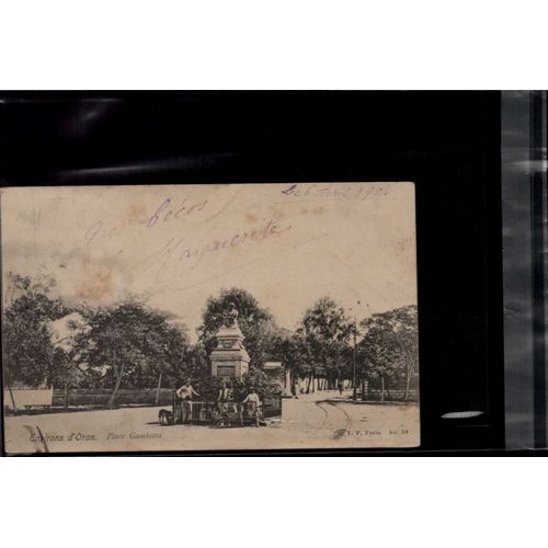 Carte Postale Oran -Place Gambetta En L'tat Sur Les Photos