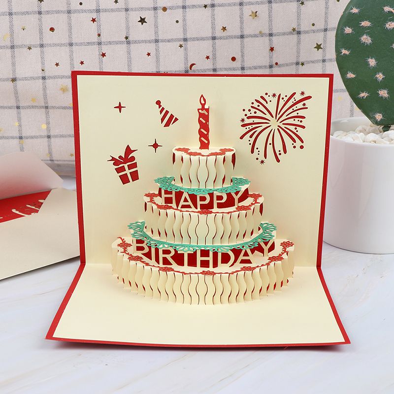 Carte Postale Pour Voeux D Anniversaire Cartes Cadeaux Cartes D Invitation Vintage 3d Pop Up Faites A La Main Decoupees Au Laser Personnalisees Avec Enveloppe Rakuten