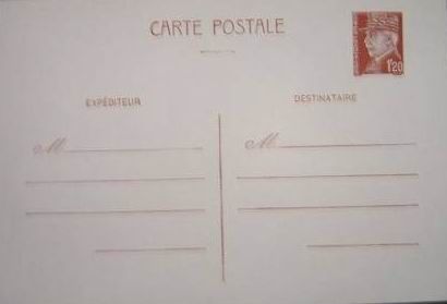 Carte Postale Vierge Pretimbree Petain 1 F Brun Rouge Rakuten