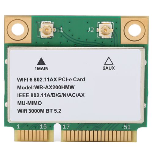 Carte réseau sans fil 2.4G/5G double bande 2974M WiFi6 MU MIMO technologie multithreading carte Wifi avec Mini PCIE pour ordinateur portable
